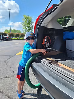 New employee at vacuum