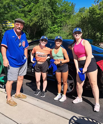 Dance team in action