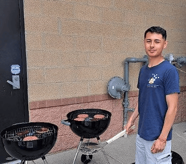 Team photo with towels