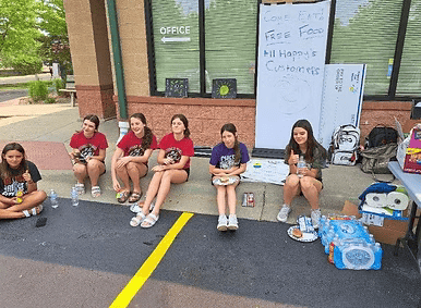 Tip jar full of donations