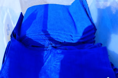 Folded microfiber towel